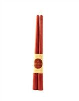 BEESWAX  - 12 Inch TAPER PAIR BURGUNDY