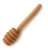 Honey dipper, wooden 4 inches