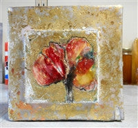 Encaustic on Barn Board by ​Kathleen Thorsen
