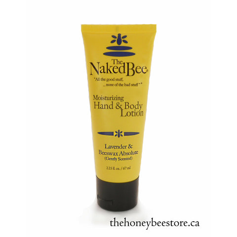 NAKED BEE LAVENDER & BEESWAX MOISTURIZING BODY LOTION 2.25oz