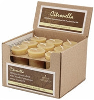 Beeswax  Essential Votive Citronella, 18 pcs Box