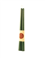 BEESWAX  - 12 Inch TAPER PAIR FOREST GREEN