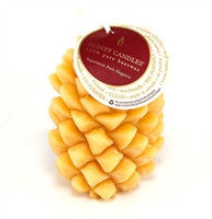 Beeswax Pine Cone Candle