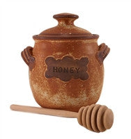 Ceramic Honey Pot Earthen Vessels, Large