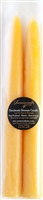Classically shaped Handmade Beeswax Tapers