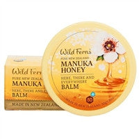 Manuka Honey Manuka Here, There Everywhere Balm wild ferns, Canada Ontario. The Honey Bee Store